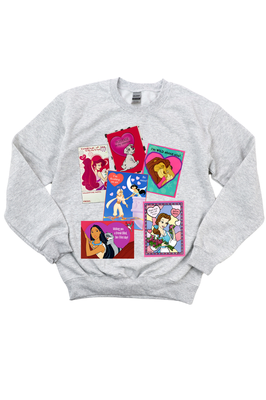 90s Valentines Day Cards Crewneck