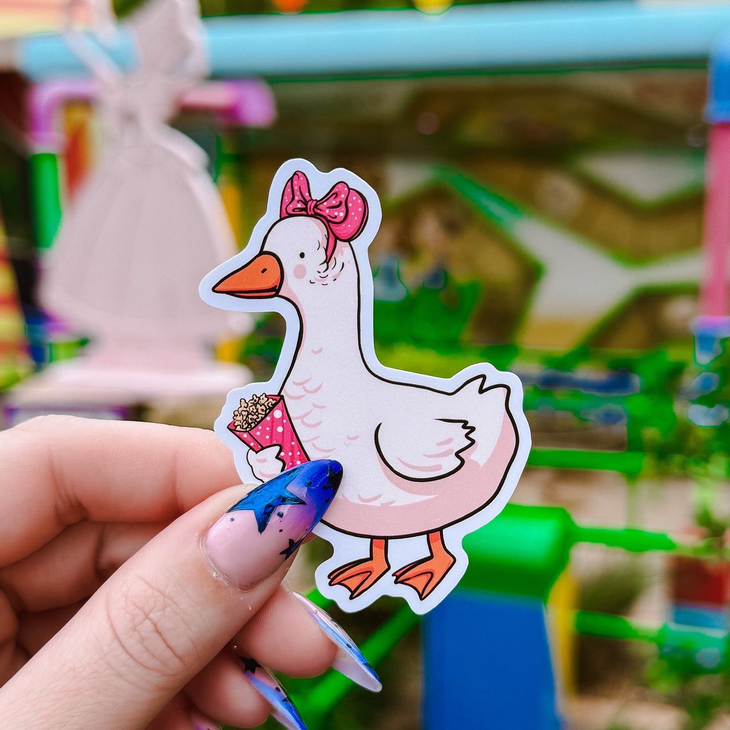 Silly Park Goose Sticker