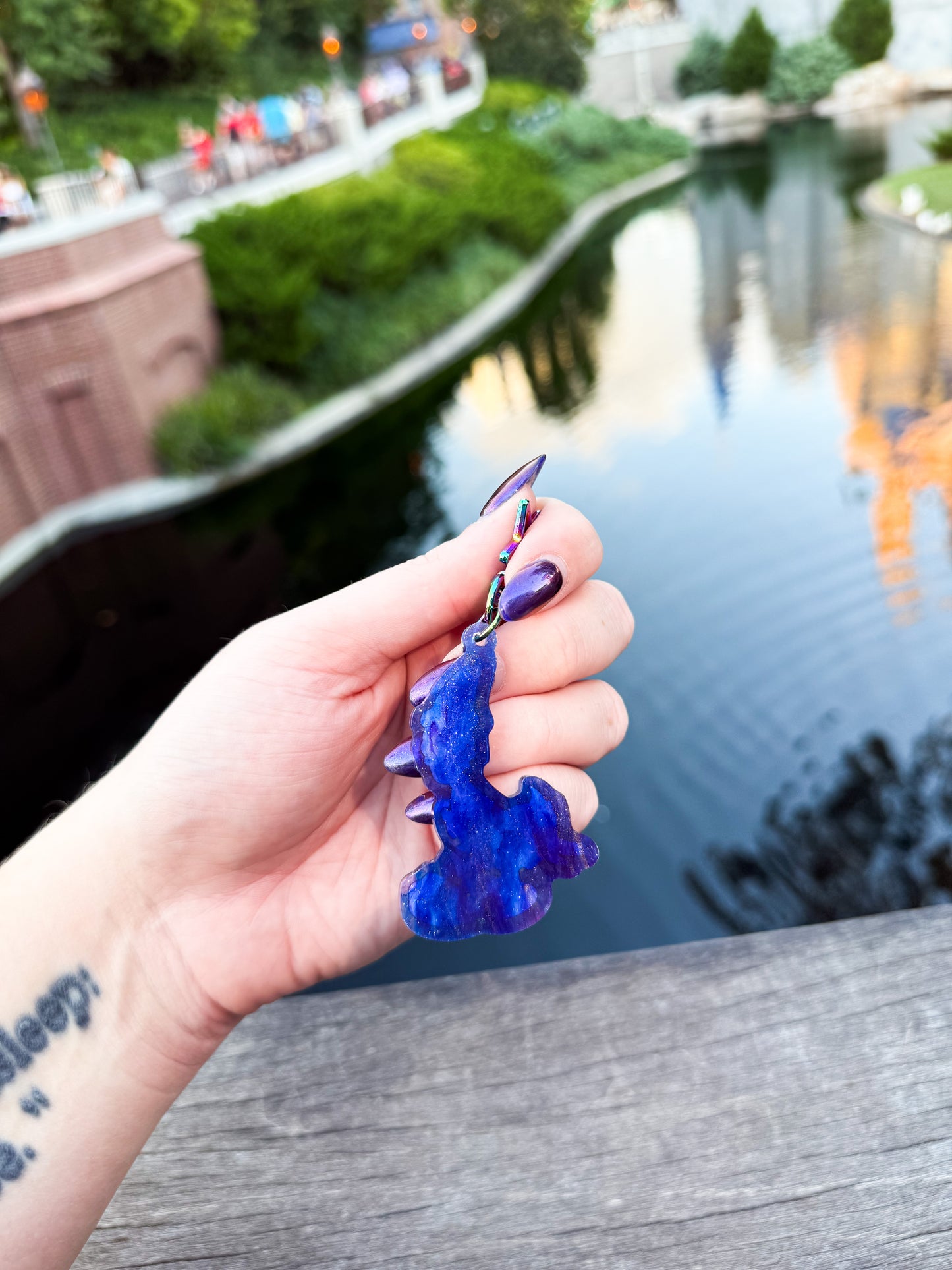 Sorcerer Donald Sparkly Blue Bag Charm