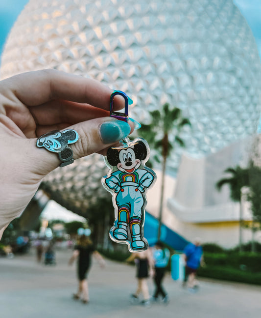Vintage Epcot Mickey Bag Charm