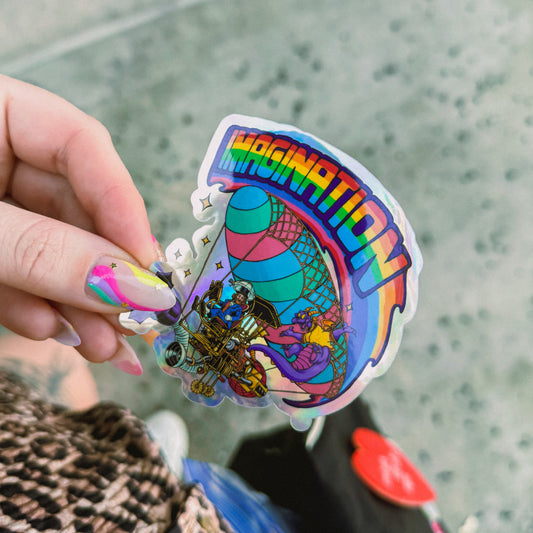 Imagination Holographic Sticker