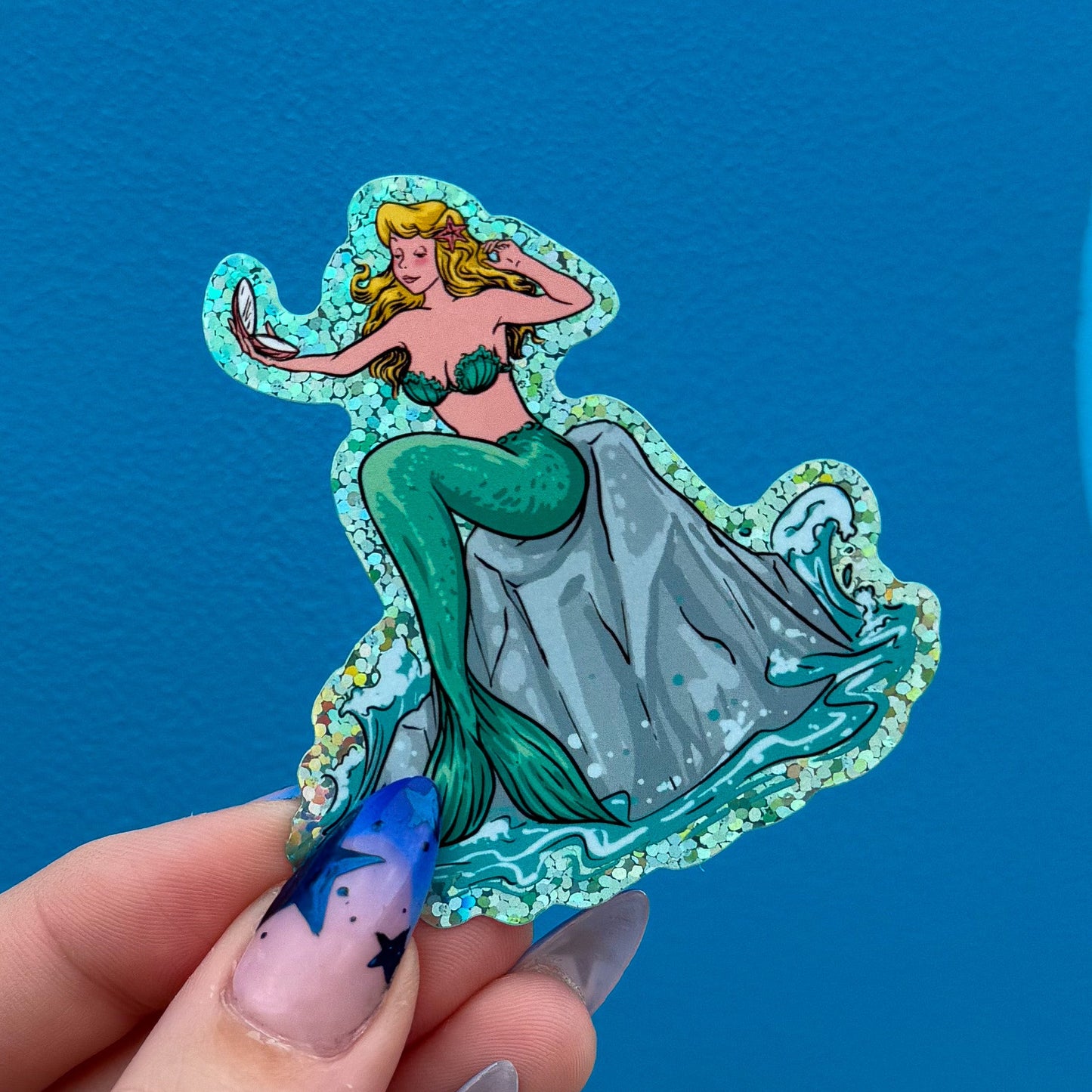 Mermaid Lagoon Glitter Sticker