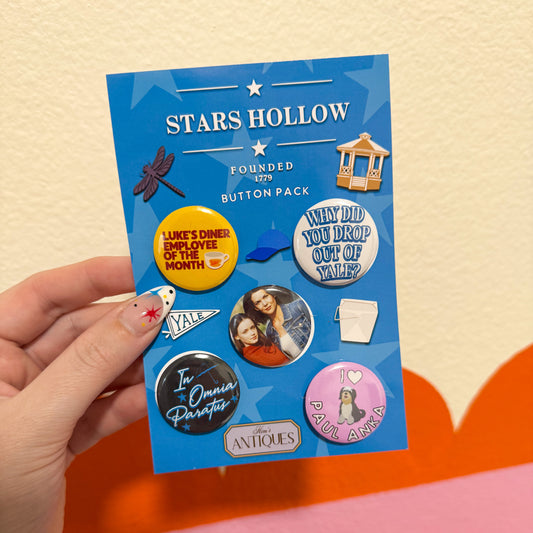 Stars Hollow Button Pack