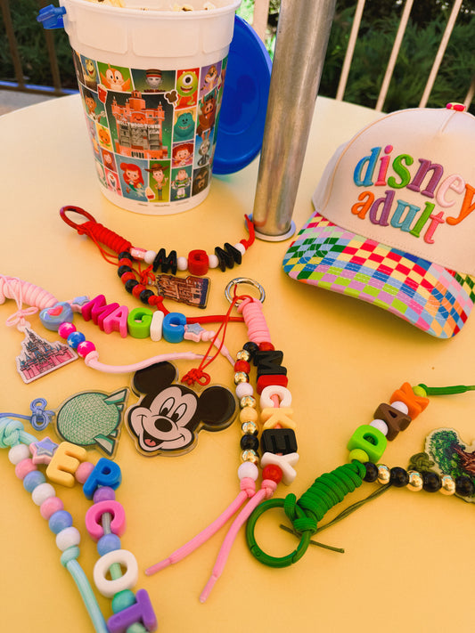 Paracord Beaded Keychains With Exclusive Charms