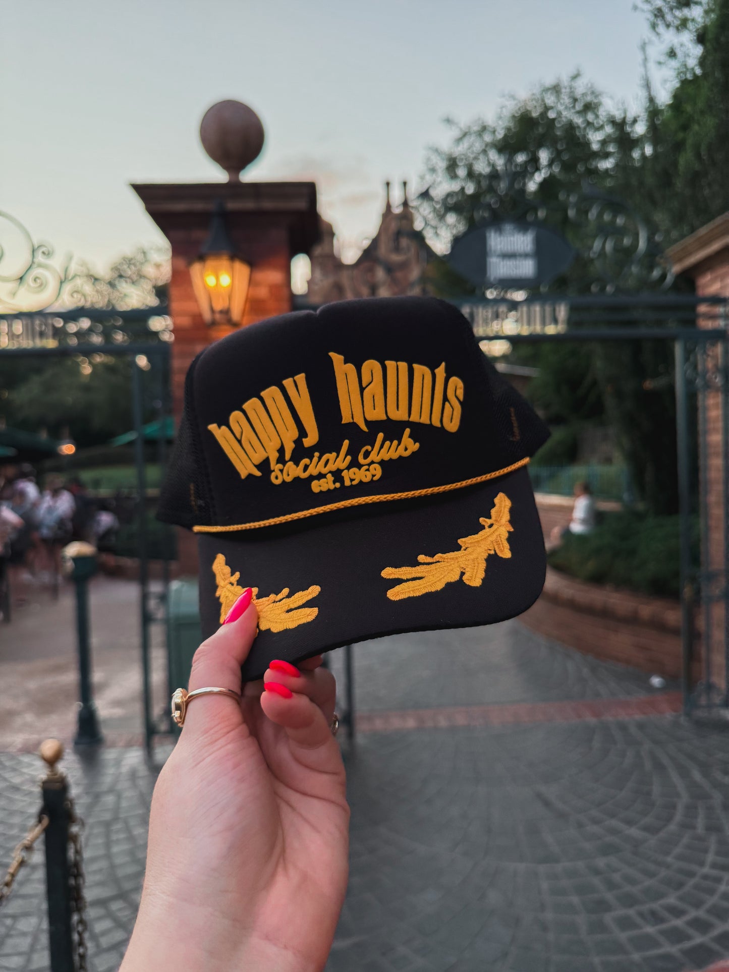 Happy Haunts Social Club Trucker Hat
