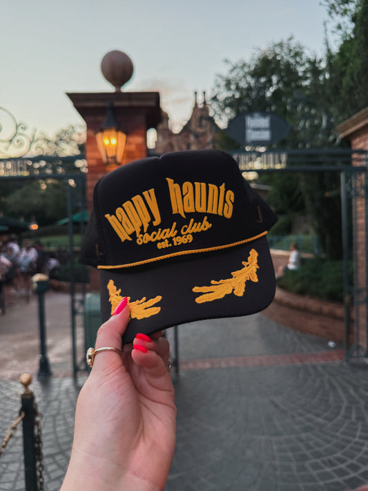 Happy Haunts Social Club Trucker Hat