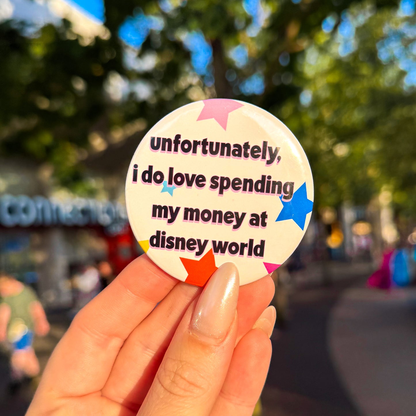 Unfortunately I Do Love Spending Money Button