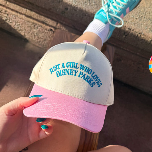 Just A Girl Embroidered Hat
