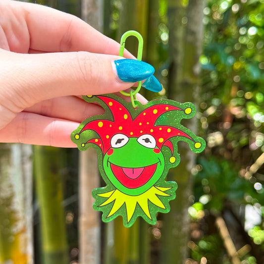 Kermit Clown Bag Charm