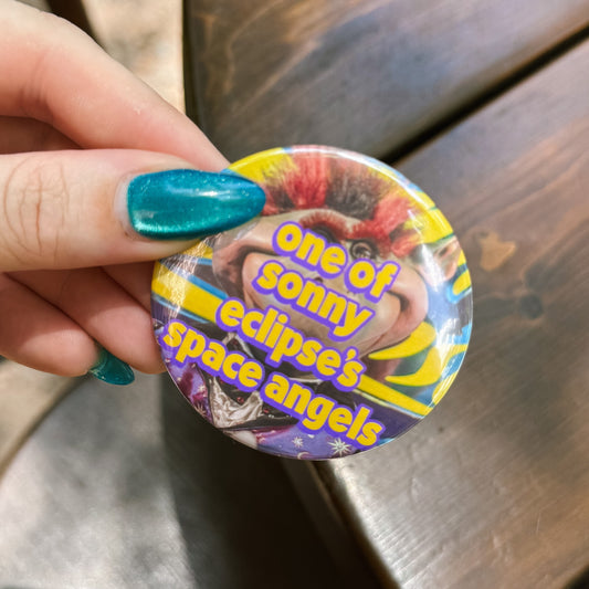 Sonny Eclipse Space Angels Button