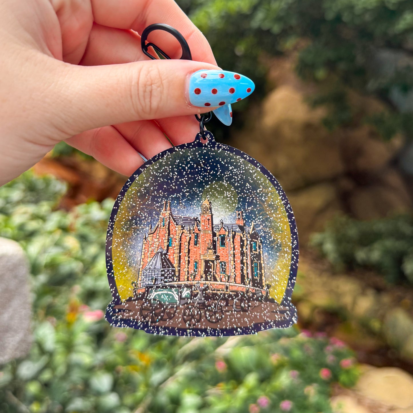 Haunted Mansion Glitter Bag Charm