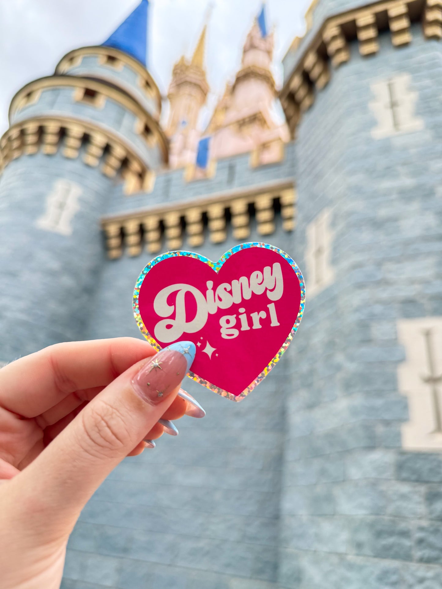 Disney Girly Glitter Sticker