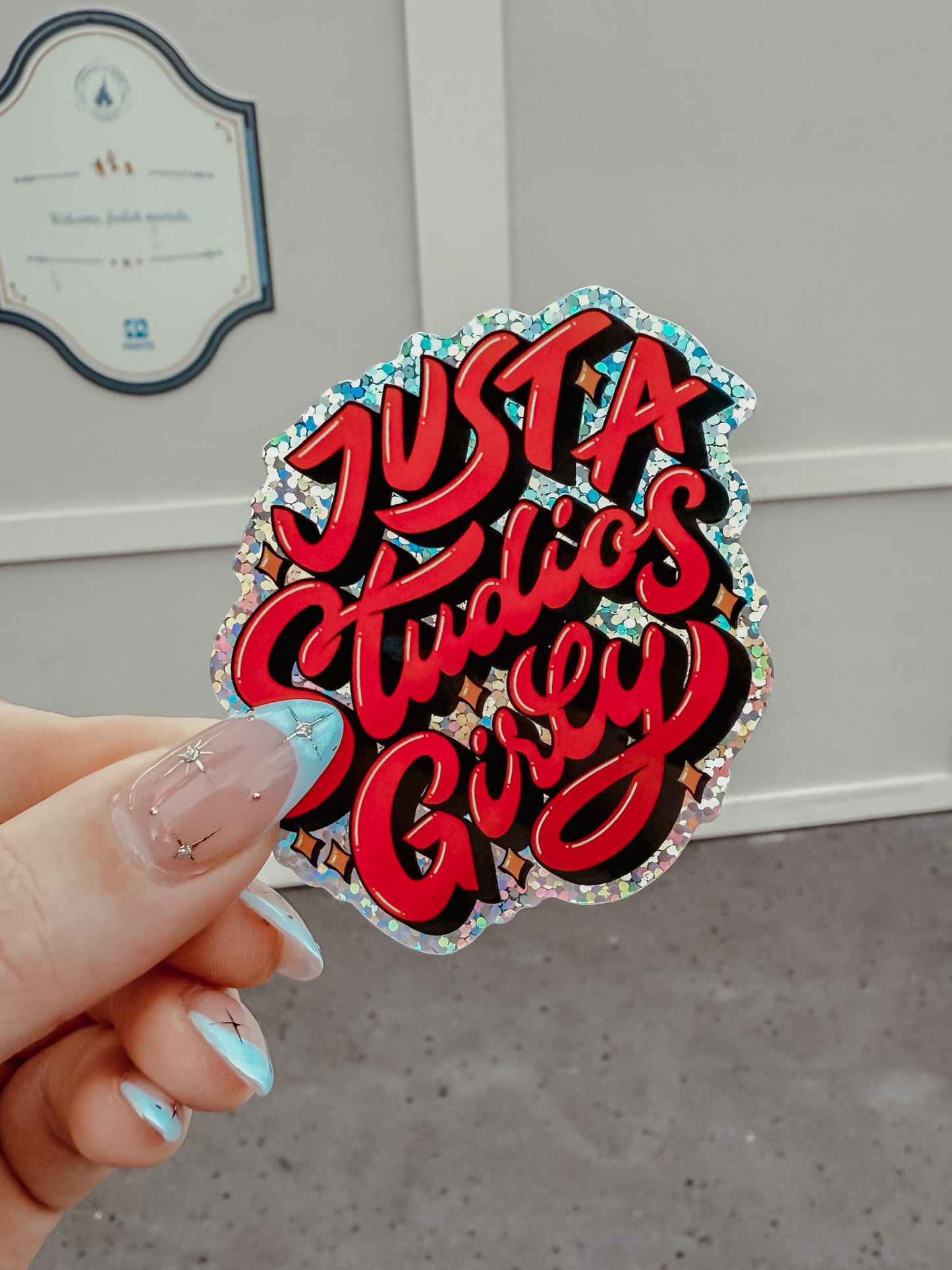 Studios Girly Glitter Sticker