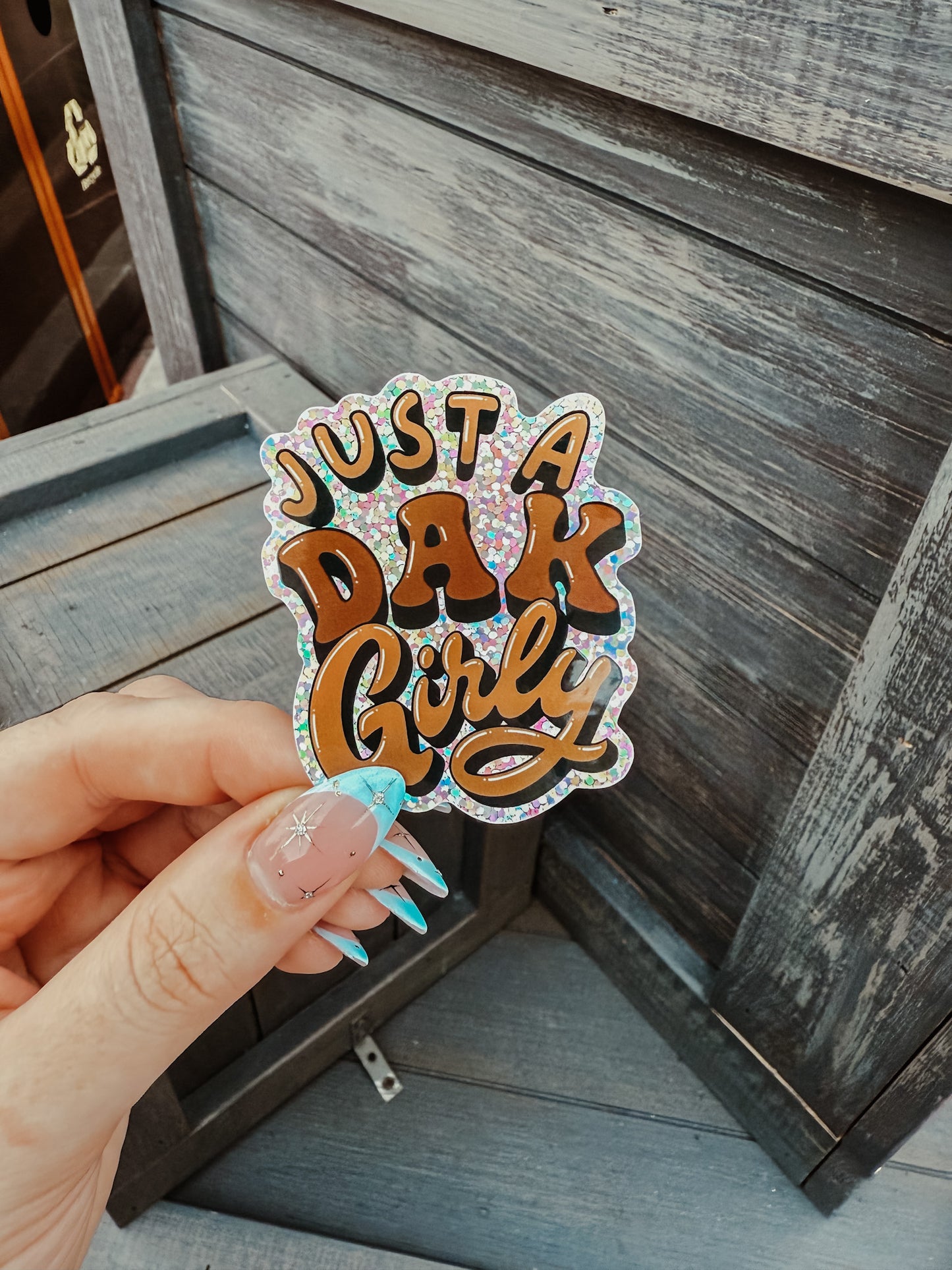 DAK Girly Glitter Sticker