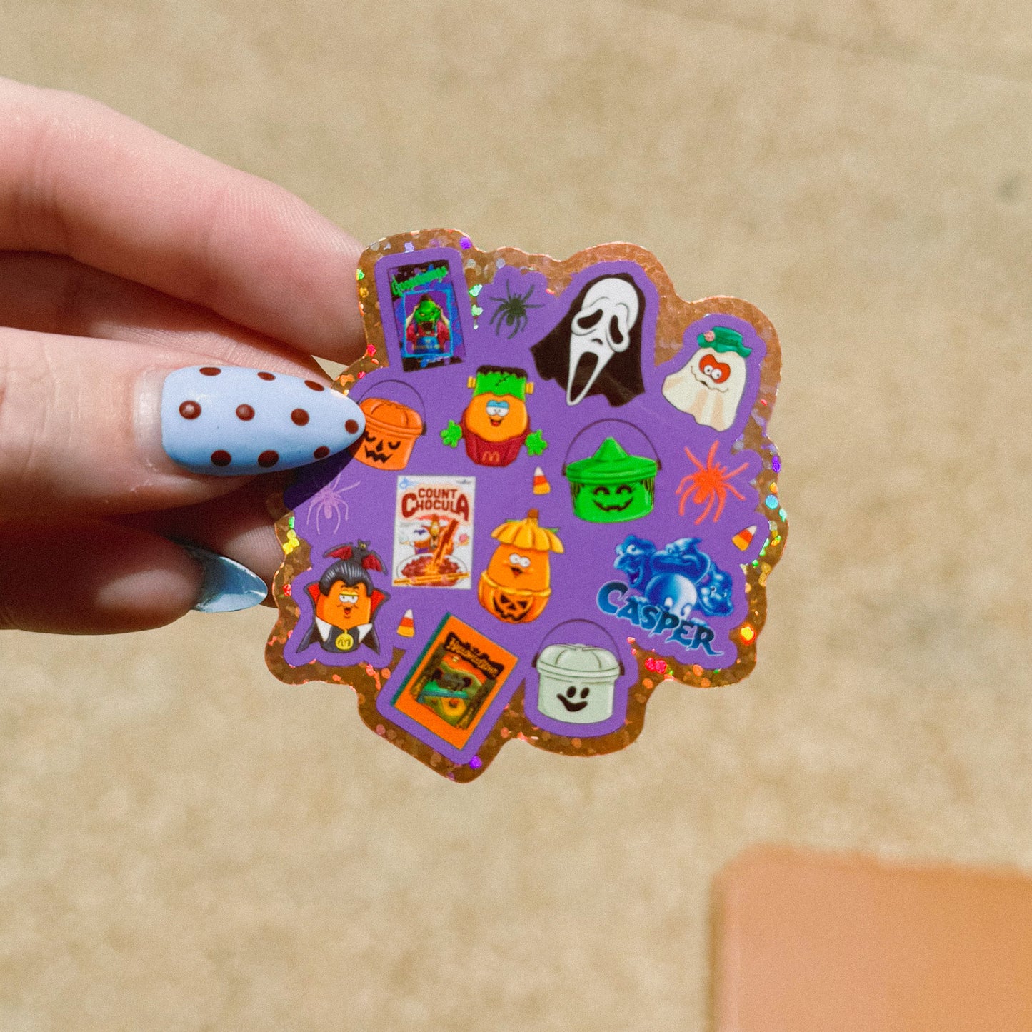 Nostalgic Halloween Glitter Sticker