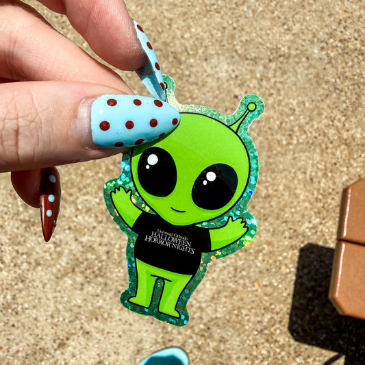 HHN Alien Glitter Sticker