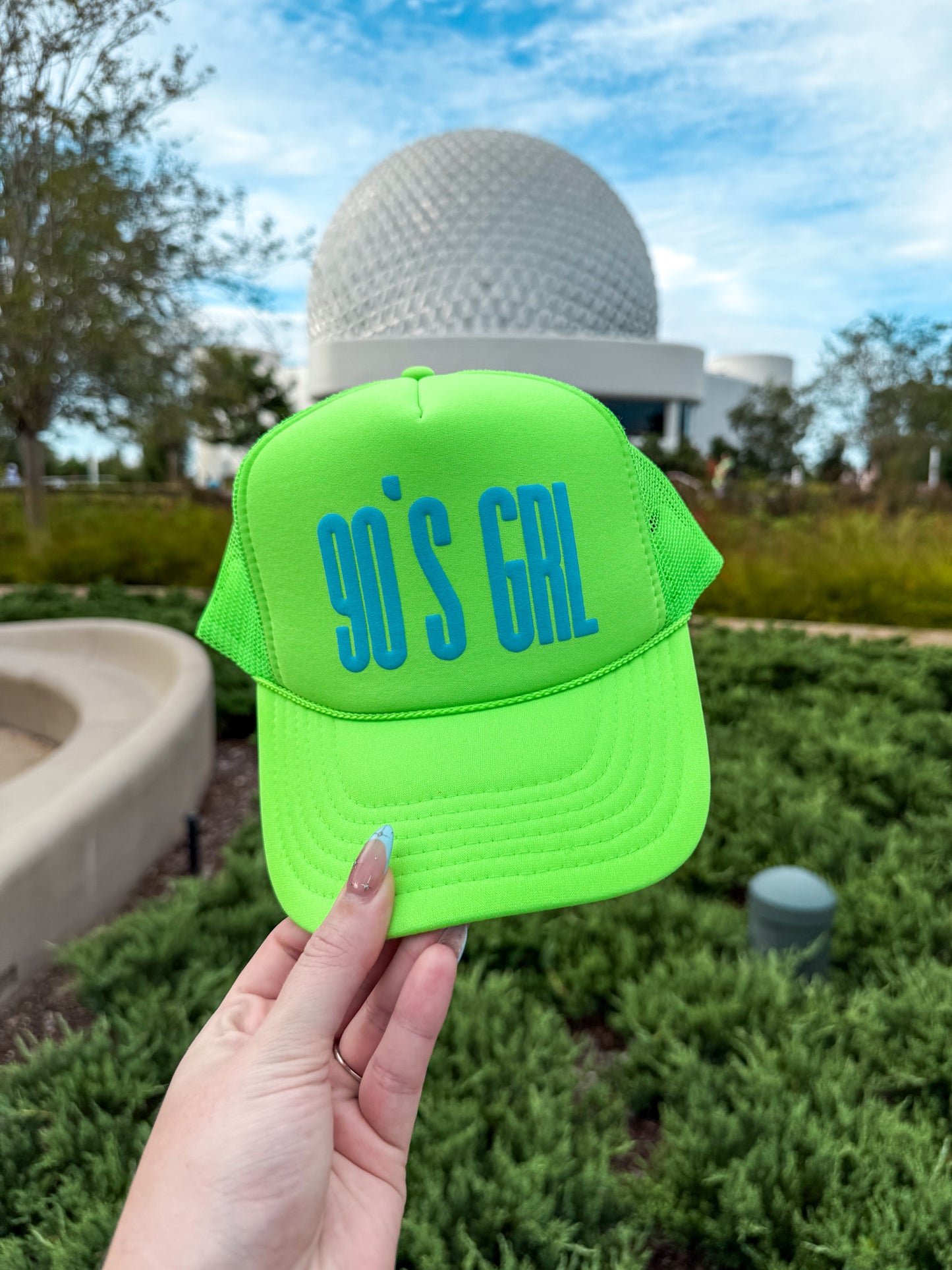 90s GRL Neon Trucker Hat