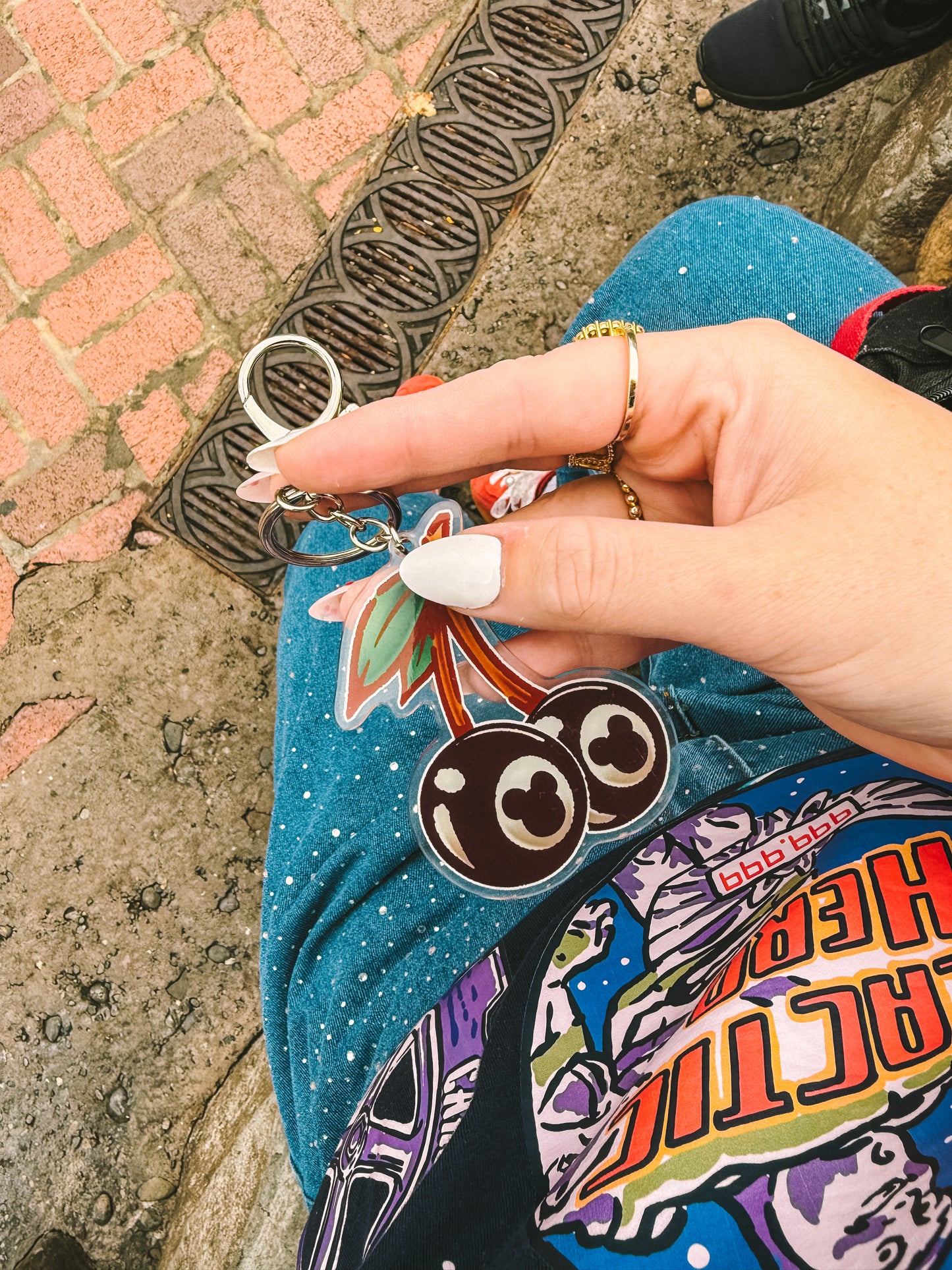 Mickey 8 Ball Keychain