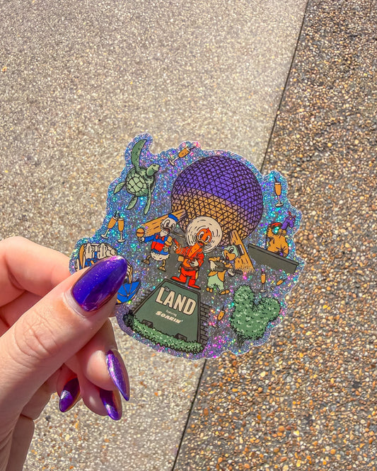 Epcot Glitter Sticker