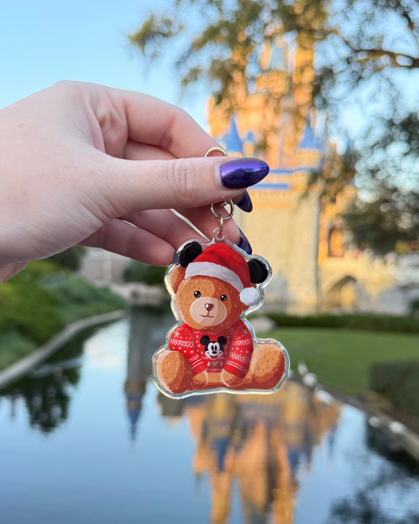 Christmas Bear Bag Charm