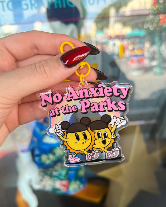No Anxiety In The Parks Bag Charm