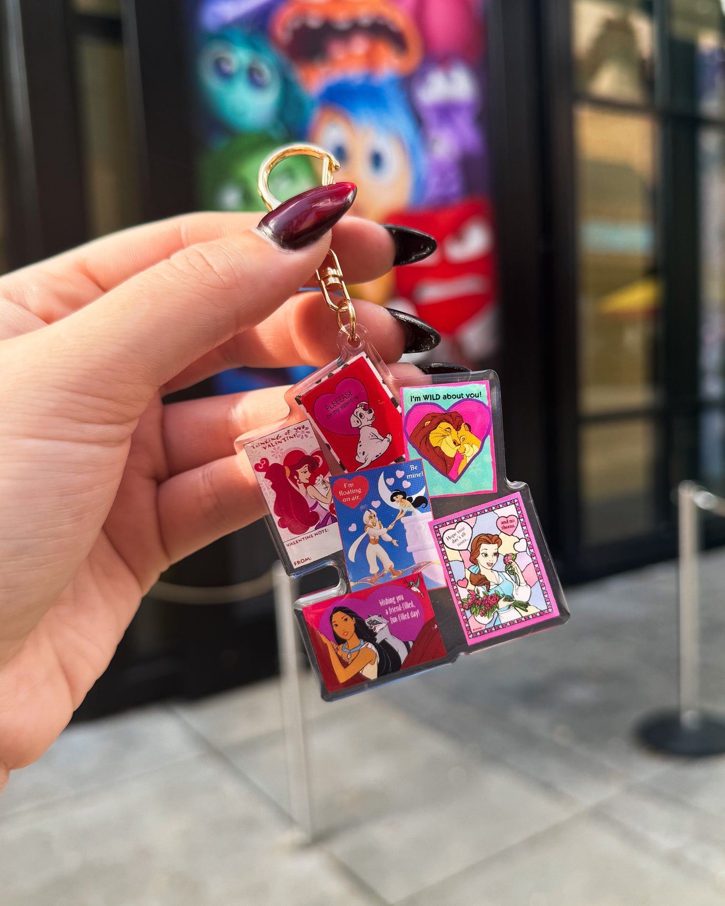 Vintage Valentines Bag Charm