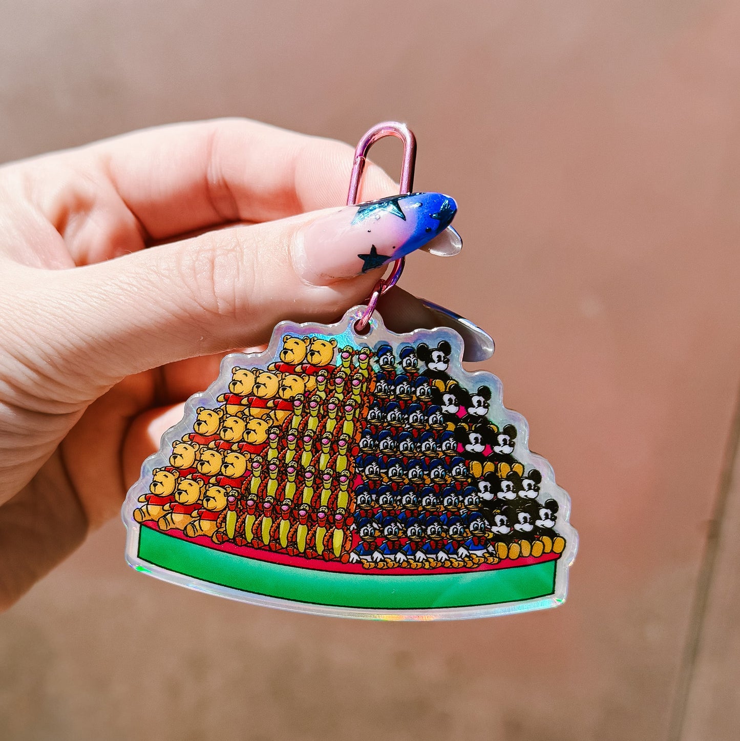 Plush Mountain Holographic Bag Charm