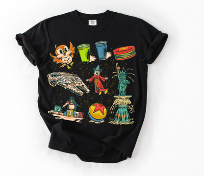 Hollywood Studios Collage Tee