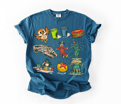 Hollywood Studios Collage Tee