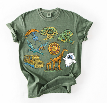 Animal Kingdom Collage Tee
