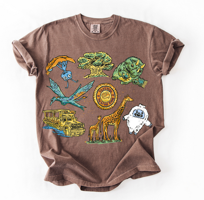 Animal Kingdom Collage Tee