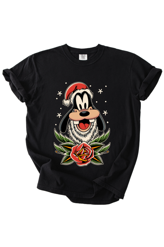Santa Goofy Tattoo Tee