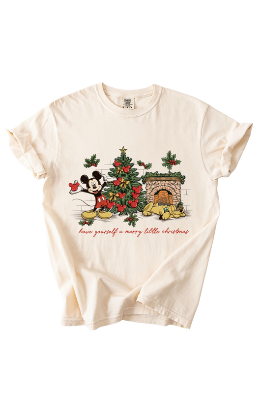Vintage Inspired Mickey And Pluto Tee