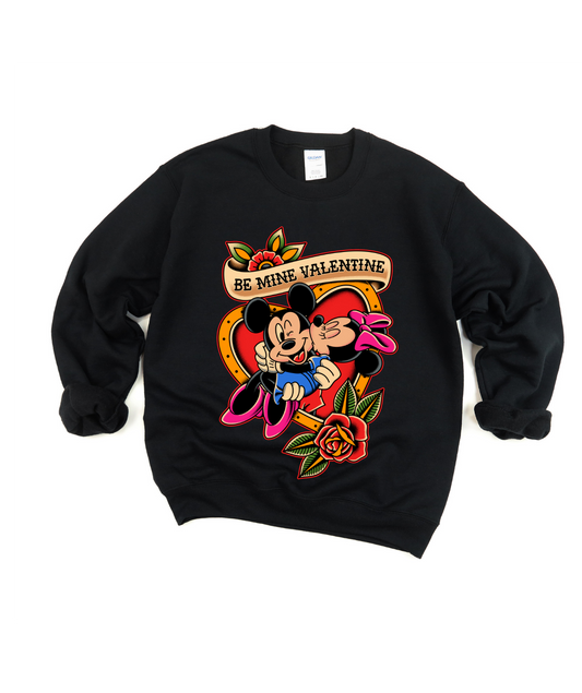 Mickey + Minnie Valentines Day Crewneck