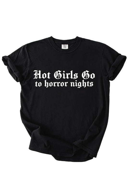 Hot Girls Go To Horror Nights Tee