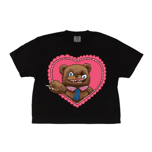 Horror Bear Crop Top