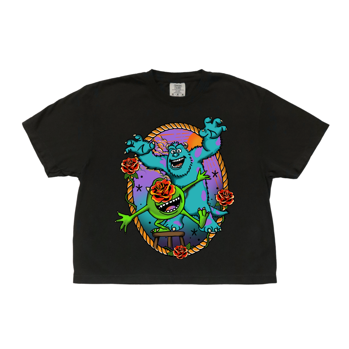 Monsters Tattoo Crop