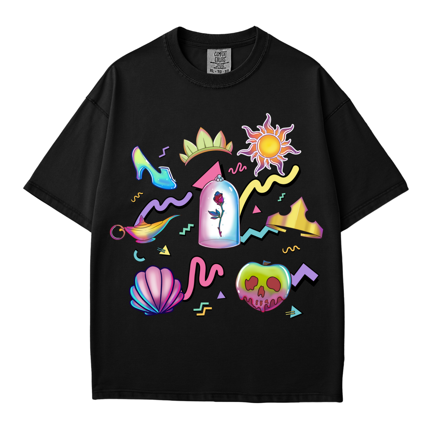 90's Style Neon Princess Tee