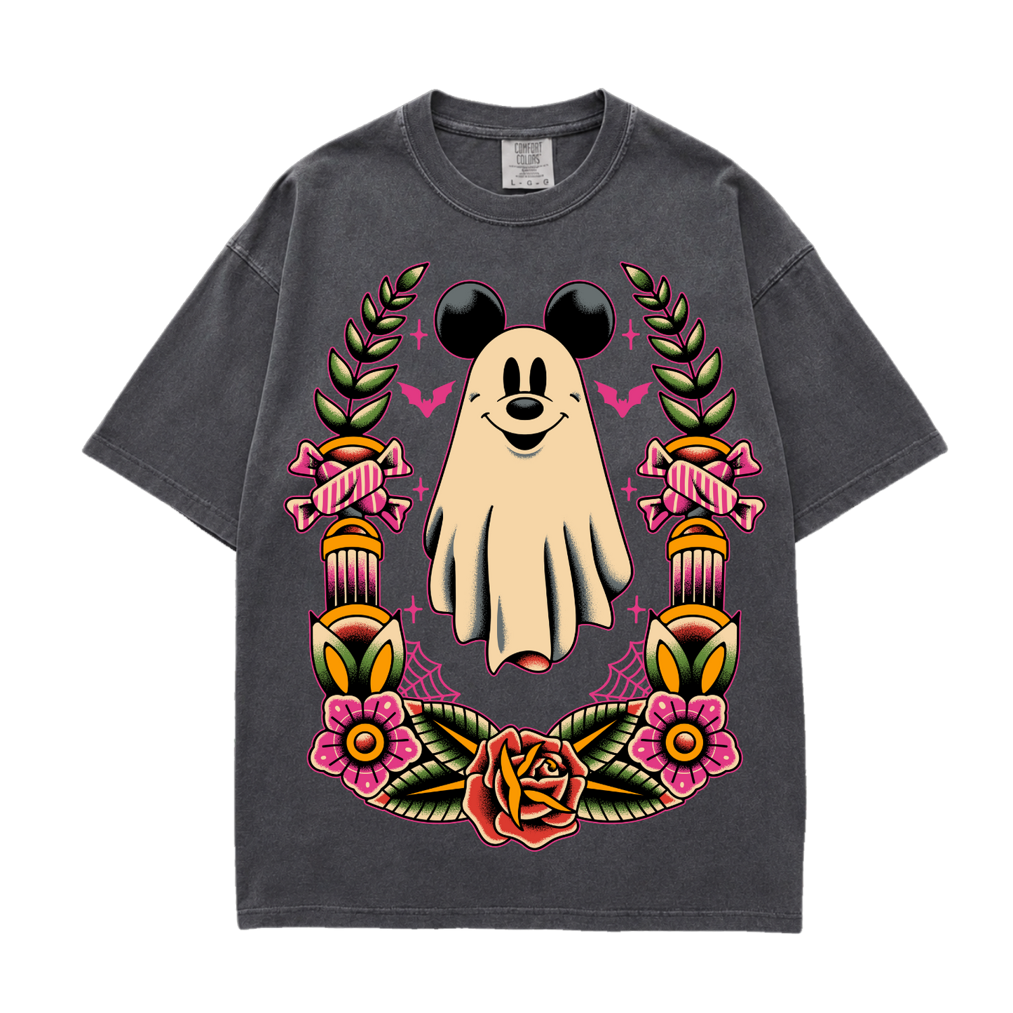 Mickey Ghost Tattoo Tee