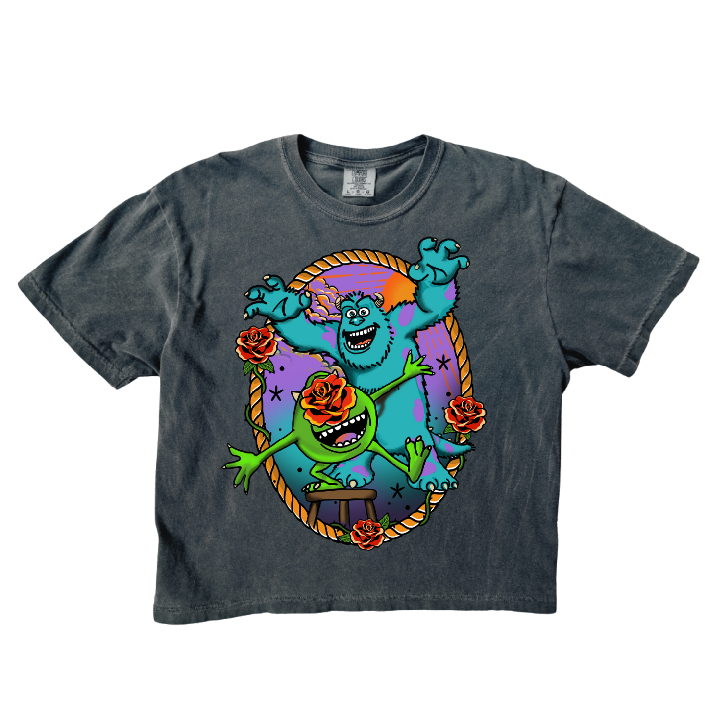 Monsters Tattoo Crop