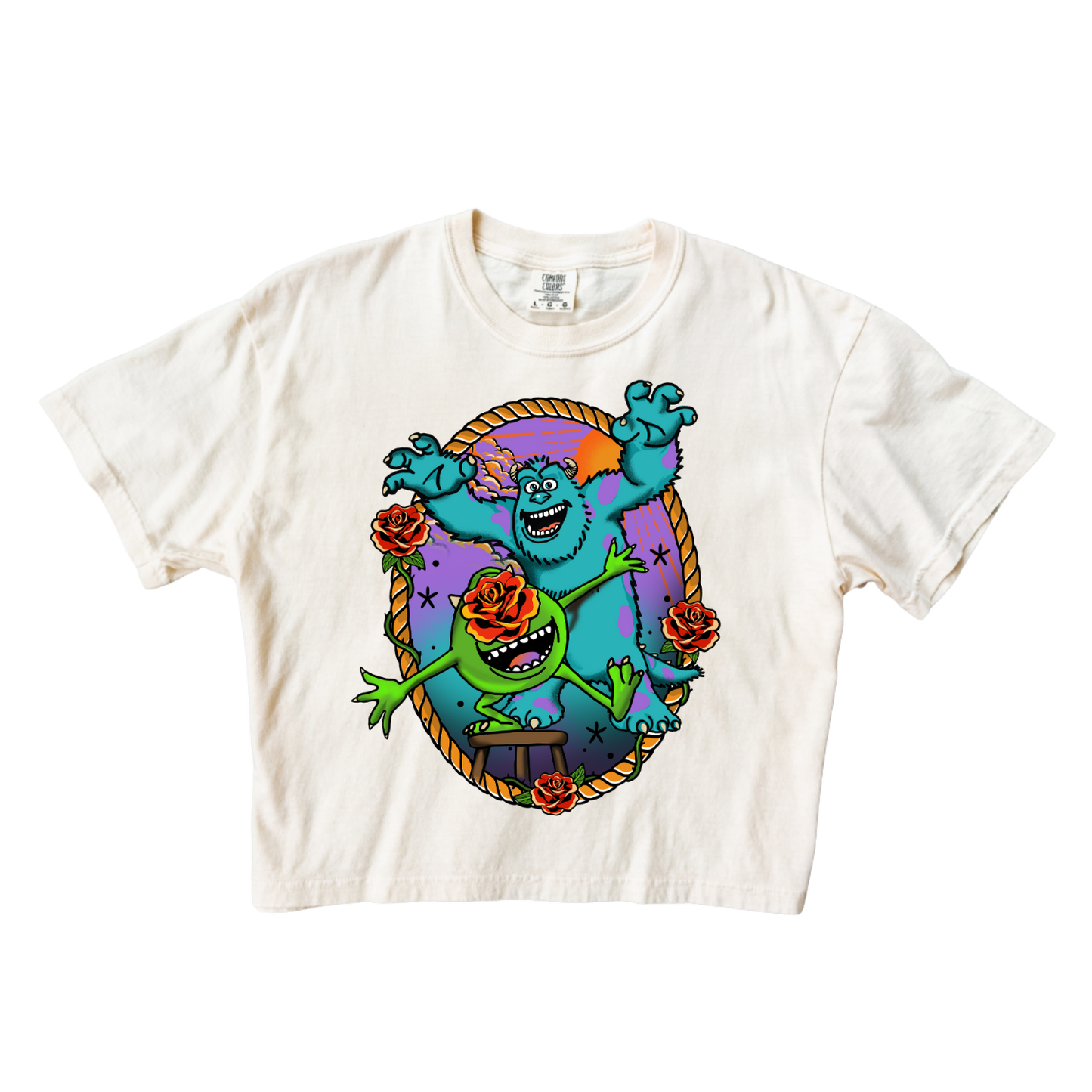 Monsters Tattoo Crop