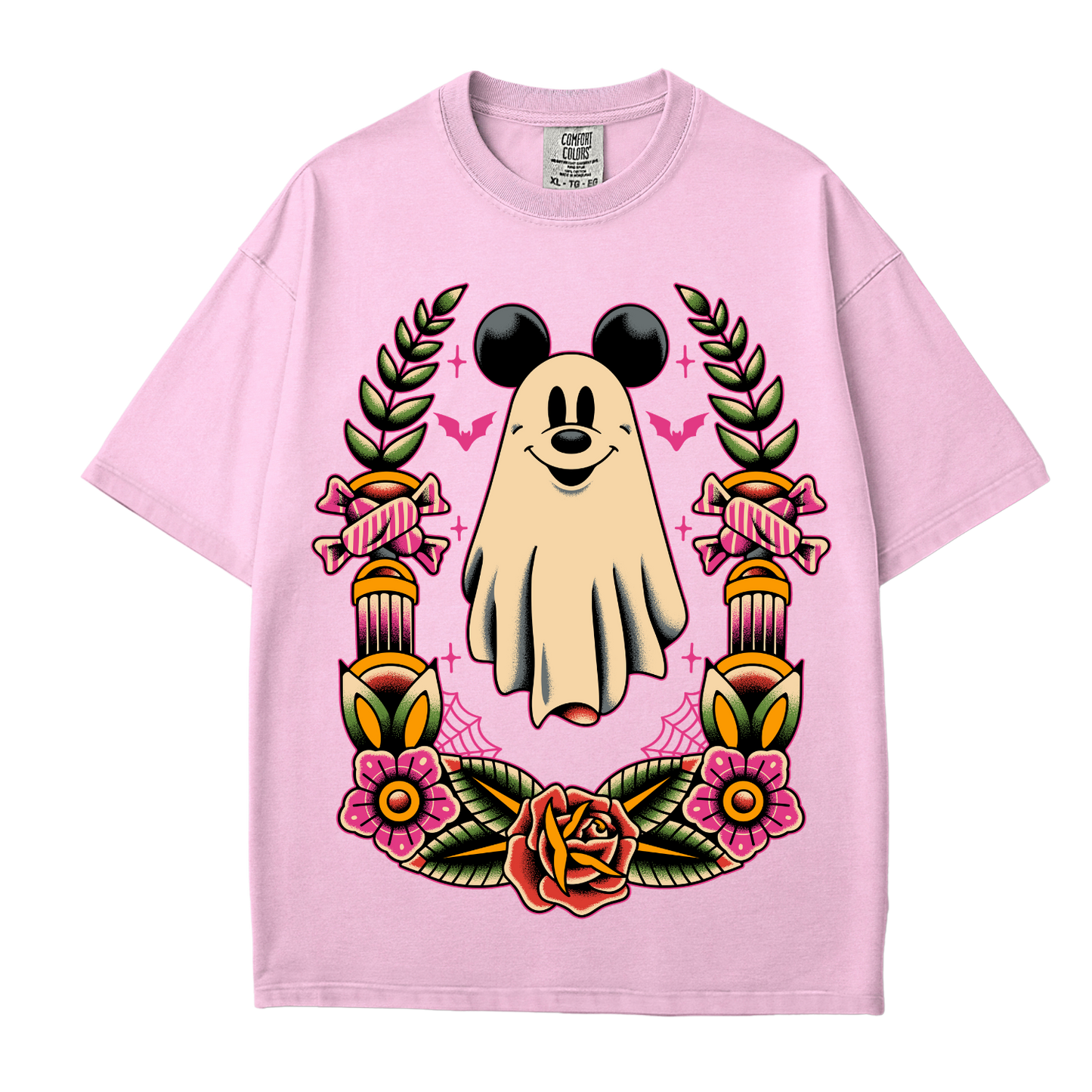 Mickey Ghost Tattoo Tee