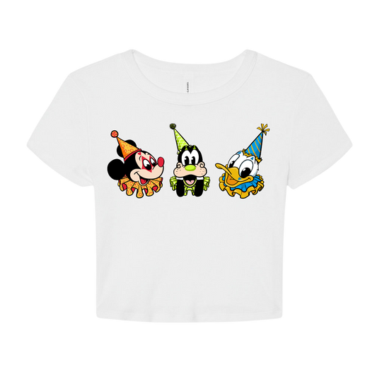 Silly Clowns Micro Rib Baby Tee