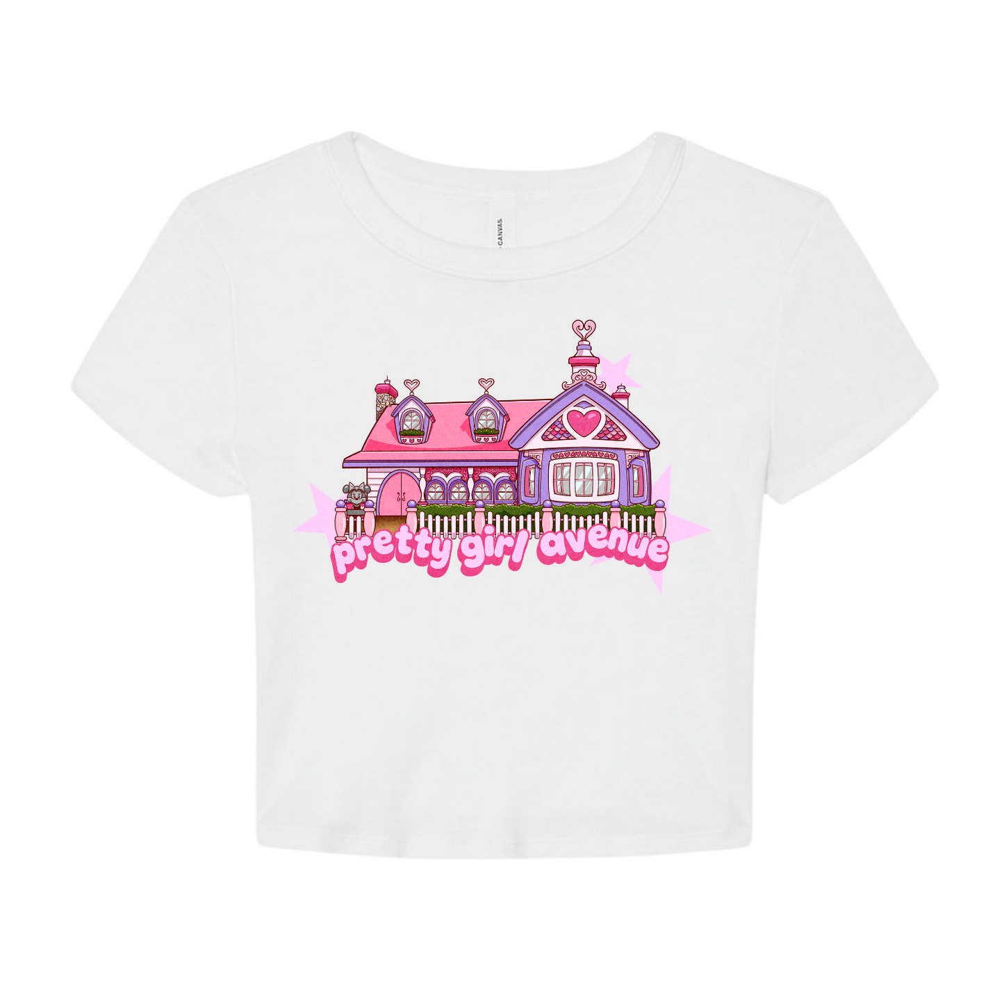 Pretty Girl Avenue X Toontown Baby Tee