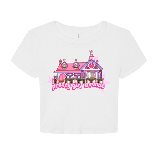 Pretty Girl Avenue X Toontown Baby Tee